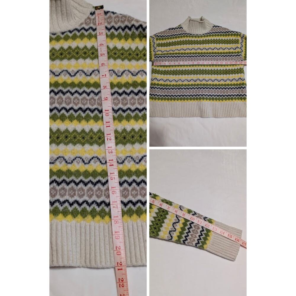 Barbour Holkham Wool Blend Knit Sweater Multicolor Crewneck Women’s Size 10 USED - Picture 8 of 8